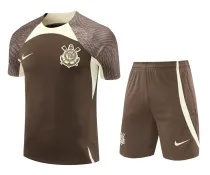 Mens Corinthians Short Training Suit Dark Grey 2024/25