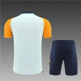Kids Real Madrid Short Training Suit Light Blue 2024/25