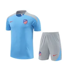 Mens Atletico Madrid Short Training Suit Light Blue 2024/25