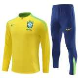 Mens Brazil Training Suit Yellow 2024
