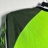 Mens Manchester United Retro Goalkeeper Green Jersey Long Sleeve 1998/99