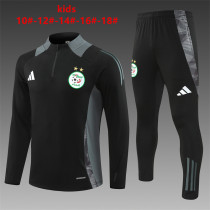 Kids Algeria Training Suit Black 2024