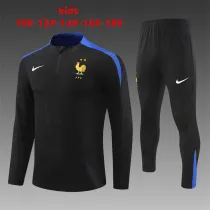 Kids France Training Suit Black 2024
