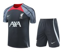 Mens Liverpool Short Training Suit Grey 2024/25