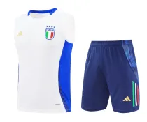 Mens Italy Short Training Suit White 2024