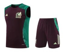 Mens Mexico Singlet Suit Burgundy 2024