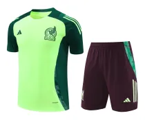 Mens Mexico Short Training Suit Yellow 2024