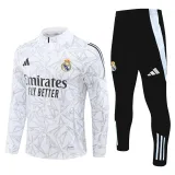 Mens Real Madrid Training Suit White 2024/25