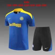Kids Inter Milan Short Training Suit Blue 2024/25