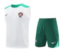 Mens Portugal Short Training Suit White 2024