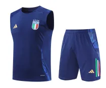 Mens Italy Short Training Suit Royal 2024