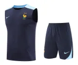 Mens France Short Training Suit Royal 2024