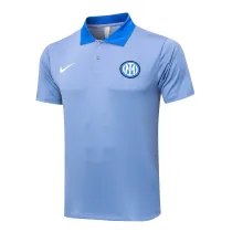 Mens Inter Milan Polo Shirt Smoke Grey 2024/25