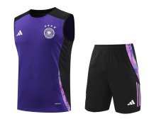 Mens Germany Short Training Suit Purple 2024