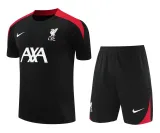 Mens Liverpool Short Training Suit Black 2024/25