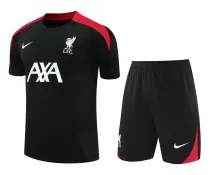 Mens Liverpool Short Training Suit Black 2024/25