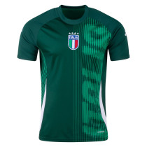 Mens Italy Pre-Match Short Training Jersey Green 2024