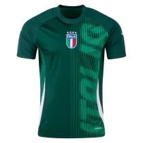 Mens Italy Pre-Match Short Training Jersey Green 2024
