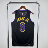 Mens Los Angeles Lakers NIKE Black 2023/24 Swingman Jersey - City Edition