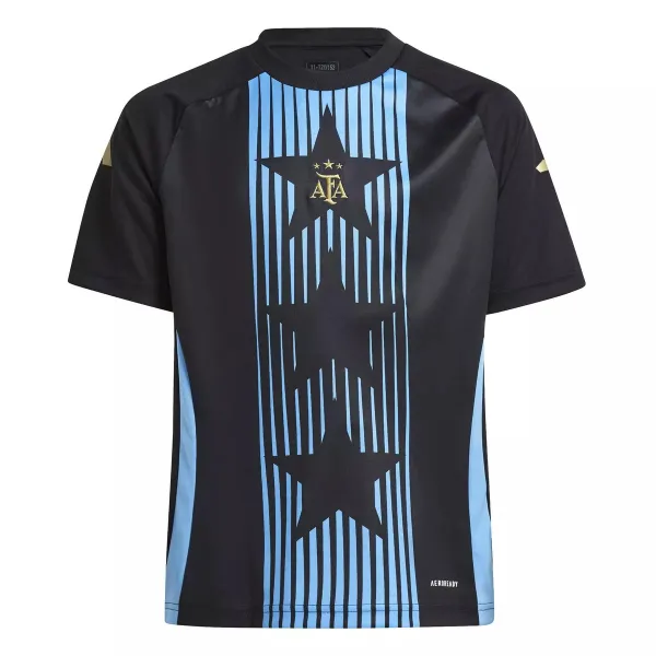 Mens Argentina Short Training Black Jersey 2024