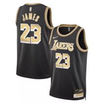 Mens Los Angeles Lakers LeBron James Nike Black 2024 MVP Swingman Jersey - Select Series