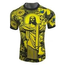Mens Brazil Special Edition Jesus Yellow Jersey 2024