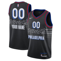 Mens Philadelphia 76ers  Nike Blue 2021 Swingman Jersey - City Edition