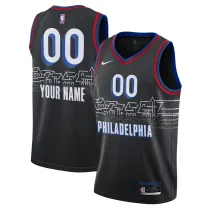 Mens Philadelphia 76ers  Nike Blue 2021 Swingman Jersey - City Edition
