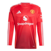 Mens Manchester United Home Jersey Long Sleeve 2024/25
