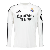Mens Real Madrid Home Jersey Long Sleeve 2024/25
