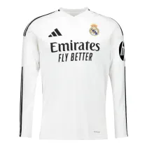 Mens Real Madrid Home Jersey Long Sleeve 2024/25