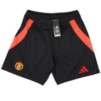 Mens Manchester United Home Black Shorts 2024/25