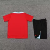 Mens Barcelona Short Training Suit Red 2024/25