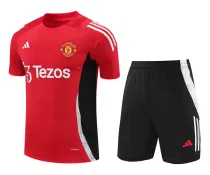 Mens Manchester United Short Training Suit Red 2024/25