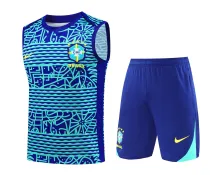 Mens Brazil Singlet Suit Blue 2024