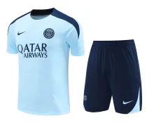 Mens PSG Short Training Suit Light Blue 2024/25