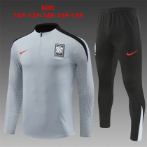 Kids Korea Training Suit Grey 2024