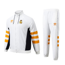 Mens Real Madrid Retro All Weather Windrunner White 1991/93