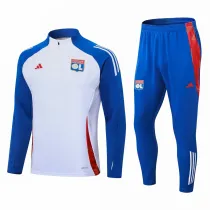 Mens Olympique Lyonnais Training Suit White 2024/25