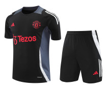 Mens Manchester United Short Training Suit Black 2024/25