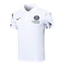 Mens PSG Polo Shirt White 2024/25