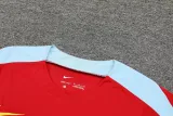 Mens Barcelona Short Training Suit Red 2024/25