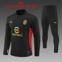 Kids AC Milan Training Suit Black 2024/25