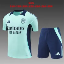 Kids Arsenal Short Training Suit Cyan 2024/25
