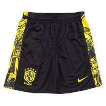 Mens Brazil Special Edition Black - Yellow Shorts 2024