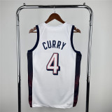 Mens Nike White USA Basketball Player Jersey - Olympic Games 2024