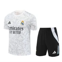 Mens Real Madrid Short Training Suit White 2024/25
