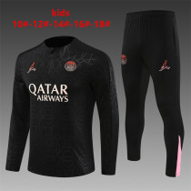 Kids PSG x Jordan Training Suit Black 2024/25