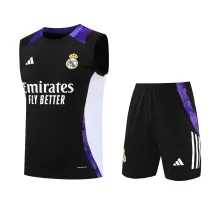 Mens Real Madrid Singlet Suit Black 2024/25