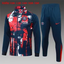 Kids PSG Jacket + Pants Training Suit Royal - Red 2024/25